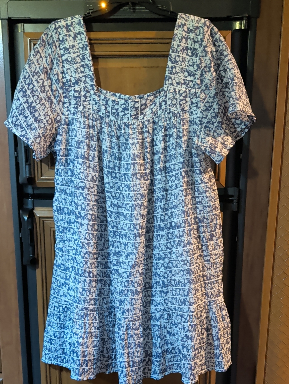 Rails Purple and White Printed Midi Dress